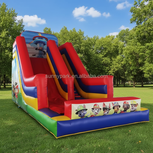 Alquiler Comercial <span class=keywords><strong>de</strong></span> Tobogán Inflable <span class=keywords><strong>de</strong></span> PVC con Diseño <span class=keywords><strong>de</strong></span> Patrulla Canina, <span class=keywords><strong>Casa</strong></span> <span class=keywords><strong>de</strong></span> Brinco, Tobogán Acuático y Seco, Personalizable en Tamaño y Color - Product Image 3