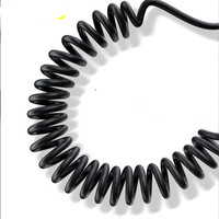 Cable en espiral USB A macho A tipo C, ángulo de buena calidad
