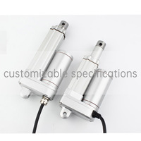 Actionneur linéaire électrique personnalisé avec course de 30mm, 50mm, 100mm, 150mm, 200mm, 250mm, 300mm, 12V, 24V, charge maximale de 1000N