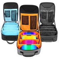 Étui de transport pour lunettes de ski en EVA rigide personnalisé, fermeture éclair noire, grande capacité, étanche, antichoc, pour 4 paires