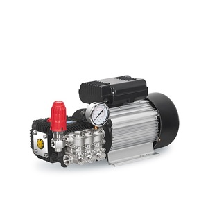 Pompe à eau haute pression à piston triple pour eau de mer, cylindres de moteur 100 bars, tête de pompe en laiton inoxydable 316L, pompe à piston triple inoxydable - Product Image 2