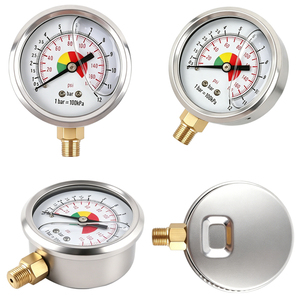 Boîtier en acier inoxydable résistant à la corrosion et aux chocs, avec raccord en laiton et jauge remplie de glycérine de haute qualité, prix abordable - Product Image 2