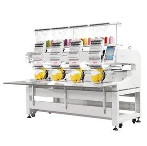 Máquina de bordado, digital computado, 4 cabeças, máquina de costura bordada para camiseta lisa