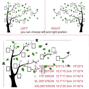 Acrilico 3d albero adesivo da parete con cornice posteriore adesivo per <span class=keywords><strong>soggiorno</strong></span> divano TV sfondo decorazione da parete pasta - Product Image 6
