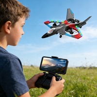 WGNRC V27 WIFI Quadricottero RC con Trasmissione Immagini, Giocattolo Aereo da Caccia RC, Aeroplano Telecomandato Acrobatico con Telecamera