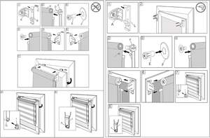 WOLTU Persiana Enrollable Doble Klemmfix Sin Perforación Mármol Gris W 100xH150cm Tirador Lateral Easyfix Translúcido Opaco Impermeable - Product Image 5