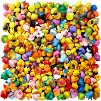Cadeau promotionnel personnalisé en forme de mini canard, jouet de bain flottant en caoutchouc silicone avec son, vente en gros, logo personnalisé