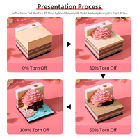 Bloc-notes 3D Arbre Fleuri Romantique, Calendrier 2027, Bloc de Notes en Papier avec Porte-Stylo, Marque-page, Boîte Acrylique, Décoration de Bureau Esthétique