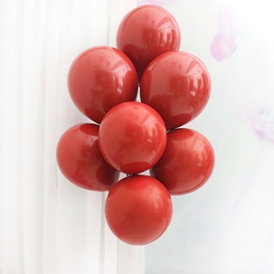 Globos de <span class=keywords><strong>Granada</strong></span> roja de una sola capa de 10 pulgadas, decoraciones románticas para bodas y celebraciones de cumpleaños, globos de fiesta al por mayor - Product Image 4