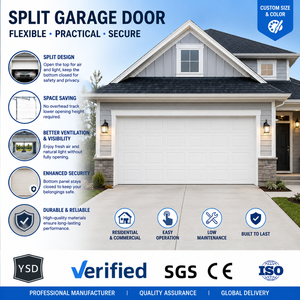 <span class=keywords><strong>Porte</strong></span> <span class=keywords><strong>de</strong></span> <span class=keywords><strong>garage</strong></span> <span class=keywords><strong>sectionnelle</strong></span> 9x8 pour maison, deux voitures, sur mesure, en fer galvanisé, automatique, moderne, motorisée, coupe-vent, entrée extérieure - Product Image 1