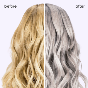 Vente en gros Shampooing violet argenté-Neutralise les tons jaunes, dépôt de couleur, pour les cheveux colorés, blonds, gris et platine - Product Image 2