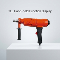 Perceuse à noyau diamanté TLJ 1500W avec boîte de vitesses, moteur et support complet, 2 vitesses, 220V/110V, diamètre max. 200mm pour le perçage du béton et des briques