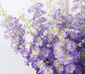 Vente en gros 2 branches Décoration intérieure Décoration de mariage Tissu artificiel <span class=keywords><strong>Delphinium</strong></span> - Product Image 1