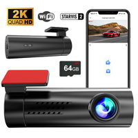 Caméra de tableau de bord cachée WIFI mini 4K, caméra avant et arrière, 2 canaux, caméra de tableau de bord de voiture, DVR de voiture, boîte noire de voiture, cordon d'alimentation USB jusqu'à 512G