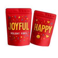 Sachets Doypack en plastique personnalisés avec logo imprimé, anti-odeur, 3,5g, 7g, 14g, 28g, pour bonbons gélifiés, sacs Mylar de 3,5 grammes et 1 livre (pound)