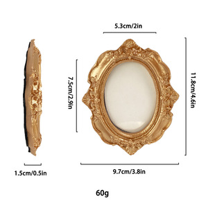 Phong cách Châu Âu xuyên biên giới <span class=keywords><strong>Instagram</strong></span> đạo cụ ảnh trang trí đồ trang trí khung ảnh nhựa retro sang trọng phong cách Victorian - Product Image 6