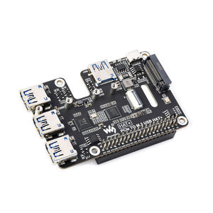 Raspberry Pi 5 PCIe a USB 3.<span class=keywords><strong>2</strong></span> Gen1 e M.<span class=keywords><strong>2</strong></span> cappello supporta protocollo NVMe SSD espande 4 ch porte 3.<span class=keywords><strong>2</strong></span> USB PCIe M.<span class=keywords><strong>2</strong></span> cappello USB + - Product Image 1