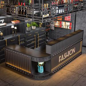 Comptoir de bar moderne en métal, <span class=keywords><strong>caisse</strong></span> enregistreuse, billard, café, salle de sport, barbecue rétro, réception <span class=keywords><strong>américaine</strong></span> - Product Image 2