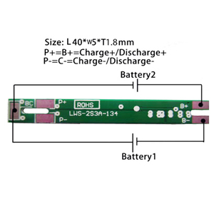 Hình chữ nhật 2S 3A gói pin in pcba Board 7.4V sạc di động PCB bảng mạch <span class=keywords><strong>TV</strong></span> lto 2S BMS - Product Image 6