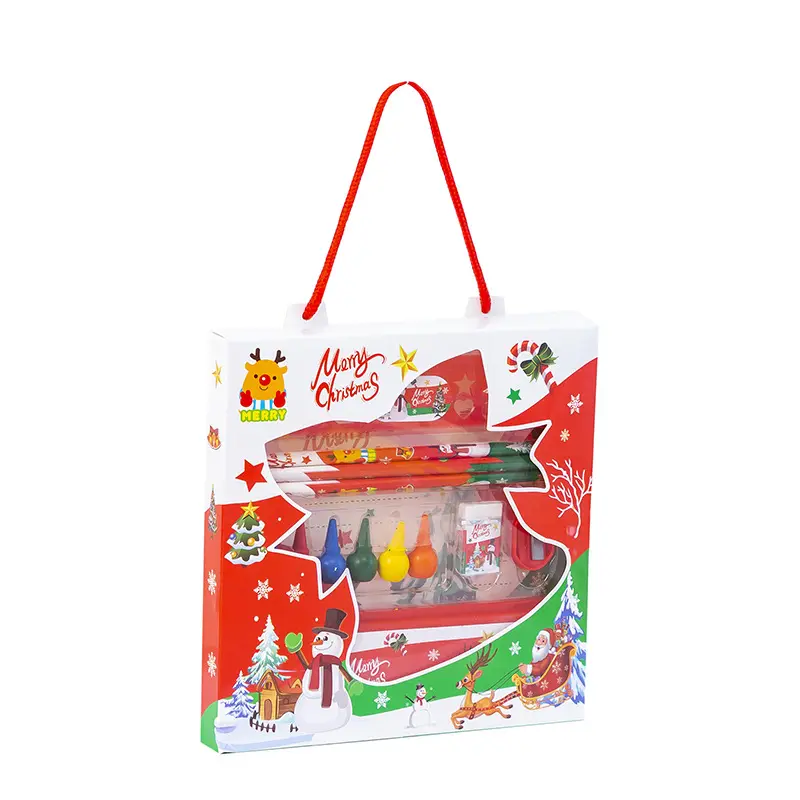 Studenti creativi premio Cartoon bambini bambini cancelleria Set natale capodanno regalo pittura Set confezione regalo