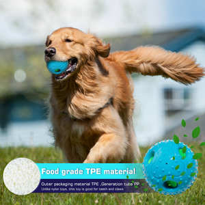 Juguete Interactivo para Perros, Pelota de TPR Ecológica, Resistente al Agua IP6, para Masticar y Limpiar los Dientes, de la Marca Very Good, Nuevo, Venta al Por Mayor - Product Image 3
