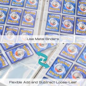 Pokemon Binder Card Binder Charizard Detective Pikachu Pu Leather A4 Mini 4 9 Pocket Zipper Card Collector Box Pokemon Trading Card Folder Ring Binder