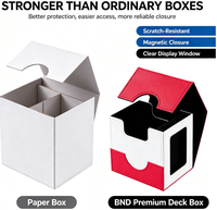 Boîte de rangement pour cartes TCG Horizontal Commander Deck Box, édition badge, en stock, vente directe, produit très demandé