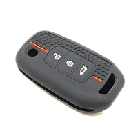 Remplacement de couverture de clé de voiture en silicone de conception en nid d'abeille compatible avec Renault Clio/Espace 5 / Master Bus/Talisman/Megane (IV/4)