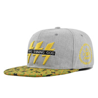 Gorra de Béisbol Hip-Hop con Bordado 3D Transfronterizo, 100% Algodón, 6 Paneles, Ajustable, Visera Plana, Estilo Trucker, para Jóvenes a la Moda