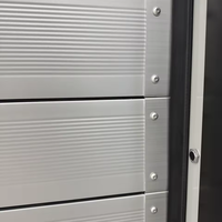 Porte spirale industrielle à grande vitesse avec fonctionnement Turbo Roll-up et panneaux segmentés extra larges en alliage d'aluminium pour usine