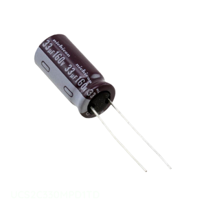 ตัวเก็บประจุแบบ Through Hole UCS2C330MPD1TD รุ่นดั้งเดิม 33 ยูเอฟ อลูมิเนียม 33UF 20% 160V แบบ Radial TH - Product Image 1