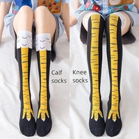Chaussettes hautes fantaisie en forme de pattes de poulet pour femmes et filles, idéales pour les fêtes et le cosplay