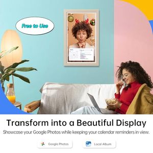 21.5 inch màn hình cảm ứng kỹ thuật số tường lịch hỗ trợ tất cả các ứng dụng thông qua <span class=keywords><strong>Google</strong></span> chơi biểu đồ để làm danh sách thông minh kỹ thuật số Lịch hiển thị - Product Image 5