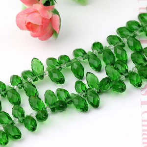 Perles de verre en forme de larme 6x12mm, perles en cristal en vrac pour la fabrication de bijoux, vente en gros auprès des fabricants - Product Image 3