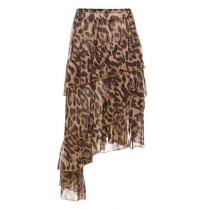 Nuova Collezione Estiva di Abbigliamento Femminile, Moda Streetwear, Gonna Larga a Vita Alta con Stampa Leopardata - Product Image 6