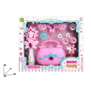 <b>Magic</b> Plastic Beauty Toy <b>Set</b> with Flashing Features Pink Handbag Accessories for Girls 4-6 Years Italy - Product Image 2