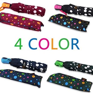 2024 Color Changing <b>Umbrella</b> With Cute Polka Dots Pattern Automatic Open Close Button Portable Light Weight Windproof Good Gift - Product Image 3