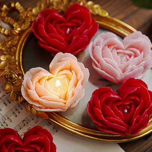 Heart-Shaped Aromatherapy Scented Soy Wax <b>Candle</b>-Handmade Environment-Friendly for Birthdays Parties Chinese New Year More - Product Image 3