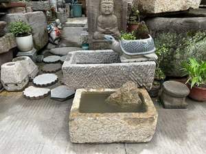 Macetas con Acabado de Piedra Antigua, Macetero de Piedra para Jardín o Entrada de Casa, Macetero de Piedra para Plantas - Product Image 4