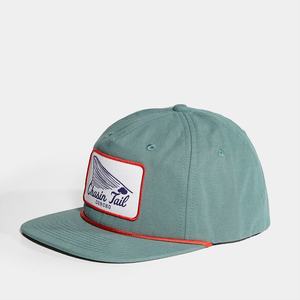 Casquettes personnalisées non structurées avec logo tissé, 5 panneaux, en coton ripstop, snapback - Product Image 3