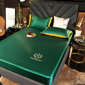 <span class=keywords><strong>Housse</strong></span> de tapis d'été en soie glacée brodée, <span class=keywords><strong>housse</strong></span> de lit trois pièces pour hôtel, <span class=keywords><strong>drap</strong></span>-<span class=keywords><strong>housse</strong></span> - Product Image 4