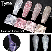 Fabricant Flash Diamond Disco Vernis Gel Soak Off Private Label 43 Couleurs Vernis à Ongles Gel Paillettes Réfléchissant Sans Hema