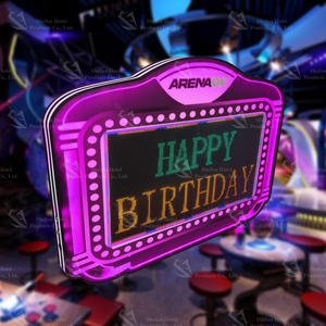 Chất lượng cao lập trình điện thoại thông minh App LED biển quảng cáo kim loại khung nhựa chữ Đăng Thanh di chuyển tin nhắn màn hình chai - Product Image 1