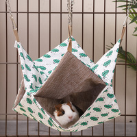 Lit de furet à planeur en sucre chaud à deux couches en peluche cachette maison oiseau perroquet lit nid câlin hamac pour perruche inséparable cacatoès