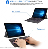 2 in 1 yüzey Pro 12.6 "pencere 10 Tablet Ram 8GB Rom klavye ve kalem ile 256GB Tablet PC