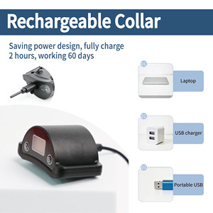 Humane Vibration Pet <b>Collar</b> for <b>Dog</b> Rechargeable Long Standby Time Anti bark Control Pet Accessories for <b>Dog</b> - Product Image 2