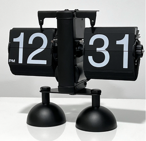 HQ-23 12 giờ đôi cơ sở hiện đại đồng hồ treo tường tự động lật trang thiết kế cho phòng ngủ nhà Pin hoạt động cơ khí - Product Image 2