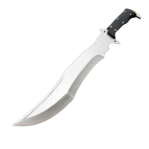 Couteau Bowie à lame fixe en acier sur mesure, manche en bois, pour usage extérieur, avec étui en cuir, à vendre - Product Image 1