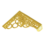 Zeitgenössische Gold Metall Dreieck Schlafs ofa Beine mit weißem Gummi für Wohnzimmer Esszimmer Küche Hotel möbel