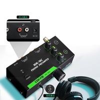 Préamplificateur phono pour tourne-disque vinyle, compatible cartouches MM MC, réglage triple fréquence, entrée/sortie XLR 5 broches, amplificateur